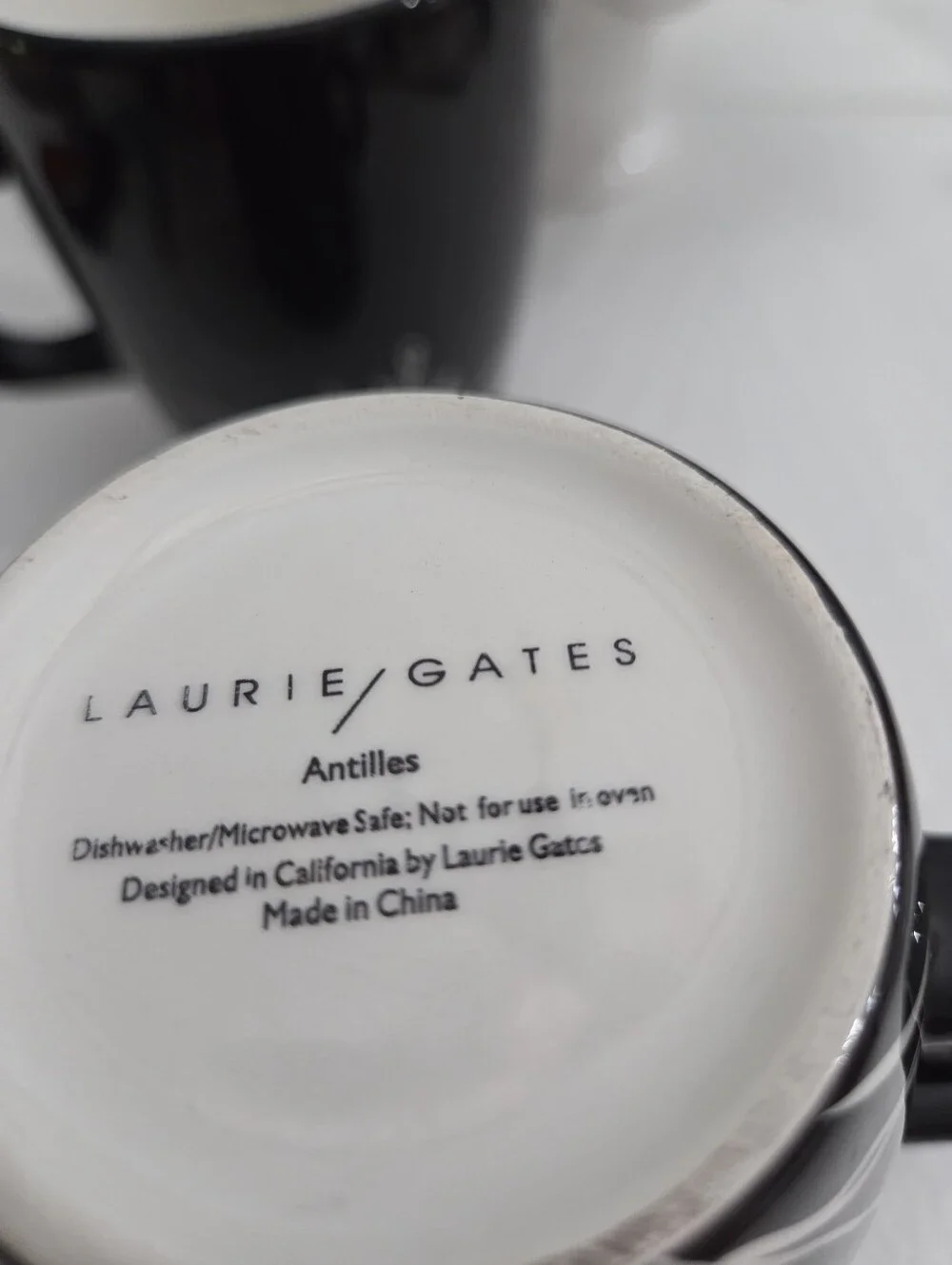 Set Of 3 Laurie Gates Antilles Ceramic Mugs